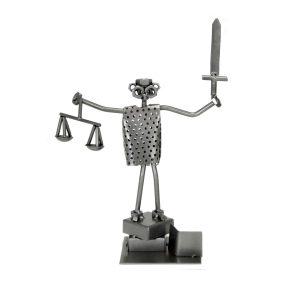 METAL ART HAND MADE FIGURE . The law is equal for all
