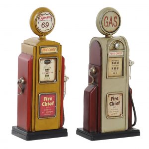 DECORATION METAL 11,5 X 6,5 X 26 FUEL STATION 2 MOD.