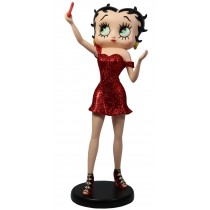 Betty Boop Selfie - Red Glitter 30cm