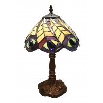 Peacock Tiffany Table Lamp  30cm
