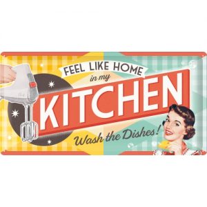 TIN METAL SIGN EMBOSSED