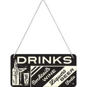 TIN METAL SIGN EMBOSSED