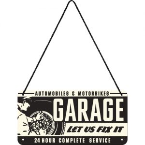 TIN METAL SIGN EMBOSSED