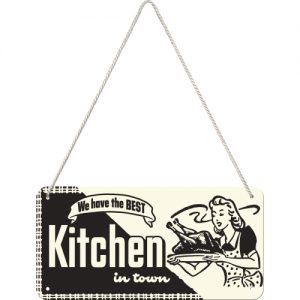 TIN METAL SIGN EMBOSSED