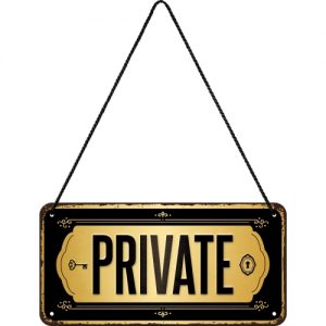 TIN METAL SIGN EMBOSSED