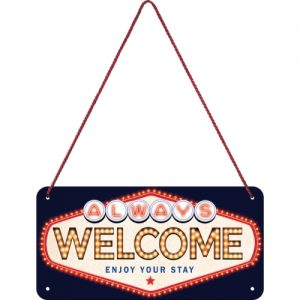 TIN METAL SIGN EMBOSSED