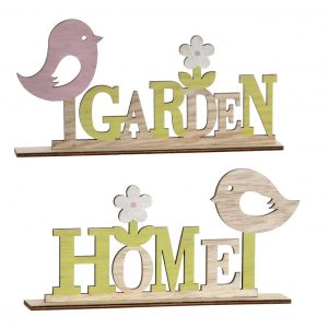 DECORATION WOOD 26 X 4 X 13 HOME & GARDEN  2 MOD.