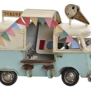 DECORATIVE COLLECTION VEHICLE METAL 28X16X21 FOODTRUCK