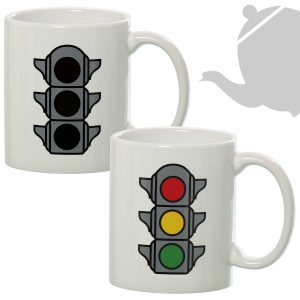 VINTAGE MUGS TRAFFIC LIGHT COLLECTION DESIGNS ,