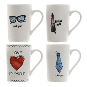 MUG PORCELAIN 12 X 8 X 12  440 ML 3 MOD