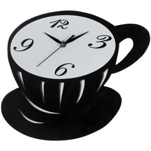 VINTAGE METAL HOME COLLECTION WALL CLOCK CUP COFFEE DESIGNS