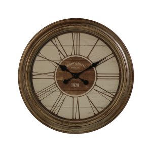 OLD GOLD VINTAGE WALL CLOCK RESIN WITH CLASS