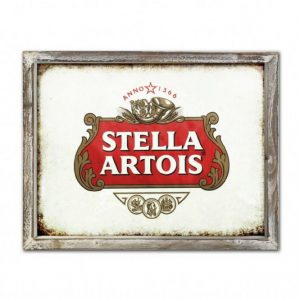 Stella Vintage 44 cm x 34 cm Wood Framed Metal Art