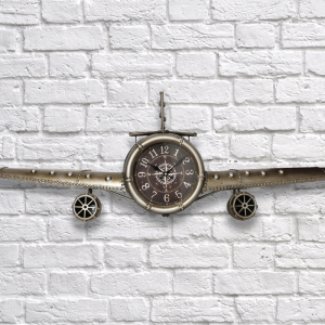 METAL DESIGN WALL CLOCK METALLIC SILVER 143 CM