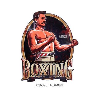 Metal sign xxl boxing embossed art  Design
