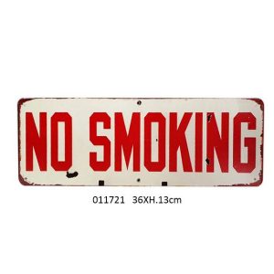 Metal sign no smoking art design