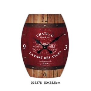 wall clock metal barrel design