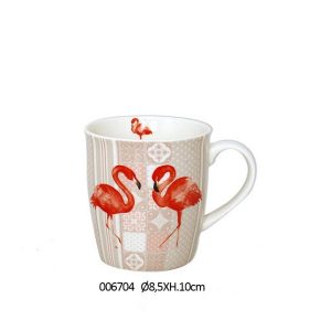 CERAMIC MUG FLAMINGO DESIGN