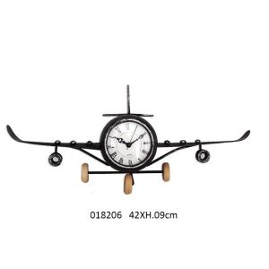 WALL CLOCK PLANE PENDULUM 'DANDY' 42 X 18 X H.9 CM