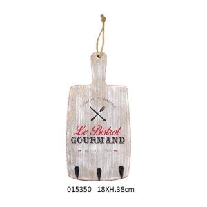 HANGER BOARD 'LE BISTRO DESIGN ' 18 X 3X H. 38 CM