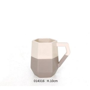 CERAMIC VINTAGE MUG DESIGN OCTAGON