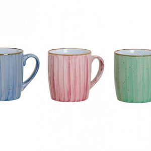VINTAGE CERAMIC  COLOR DESIGN MUGS