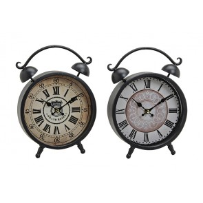VINTAGE METAL DESK CLOCK XL ROMAN NUMBERS