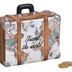 vintage travel case money box design ceramic