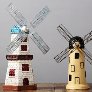 OLD VINTAGE DECO WINDMILL  RESIN MATERIAL 