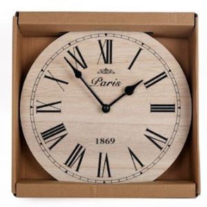 VINTAGE WOOD WALL CLOCK 20 CM