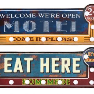 LED  METAL AMERICAN VINTAGE SIGN