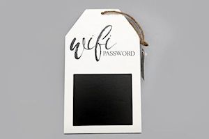 WIFI PASSWORD WOOD SIGN DESIGN