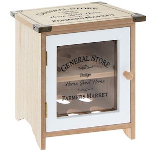 ENGLISH VINTAGE STYLE EGGS HOLDER BOX WOOD