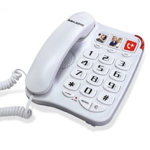 MAJESTIC Corded telephone. 3 direct memory via customizable keys