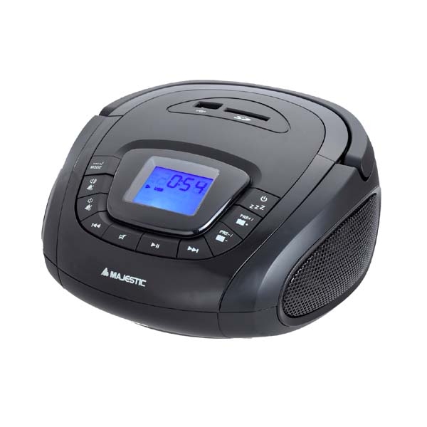 Compact Stereo Majestic MP3 USB SD, Black