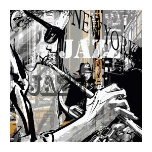ART & MUSIC BLUETOOTH WALL ART FRAME JAZZ DESIGN