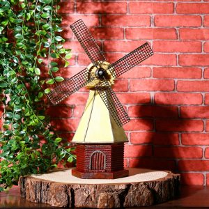 OLD VINTAGE DECO WINDMILL RESIN   MATERIAL 