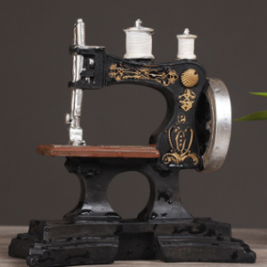 OLD VINTAGE DECO SEWING MACHINE METAL MATERIAL