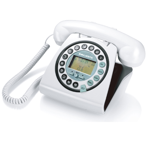 Majestic white vintage landline phone