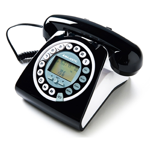 Majestic black vintage landline phone