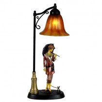 RESIN ART LAMPSHADE OLD ENGLISH DESIGN