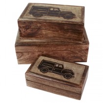 SET OF 3 PIECES LAND ROVER ORIGINAL LICENCE COLLECTION BOXES