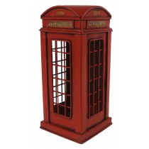VINTAGE METAL TELEPHONE BOX DECORATION MONEY BOX