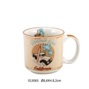 CERAMIC MUG CALIFORNIA DESIGN 300 ML