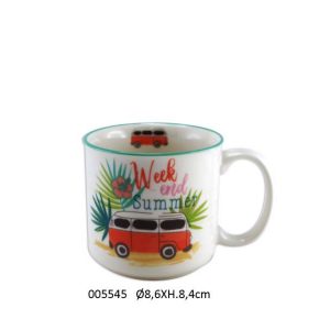 CERAMIC MUG WEEKEND SUMMER DESIGN 300 ML
