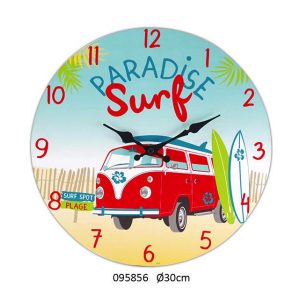 WALL CLOCK DESIGN V W PARADISE SURF