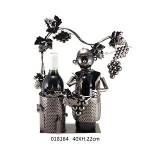 METAL WINE HIDDEN DOUBLE VINEYARD 2'WINE' BOTTLES HOLDER