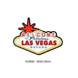 LAS VEGAS EMBOSSED METAL SIGN DESIGN COLLECTION