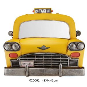 METAL VINTAGE AMERICAN TAXI & MIRROR DESIGN