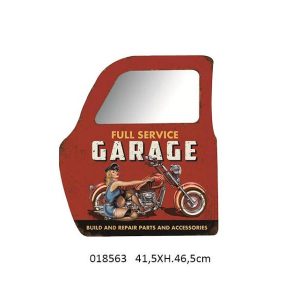 VINTAGE METAL CAR DOOR & MIRROR AMERICAN DESIGN